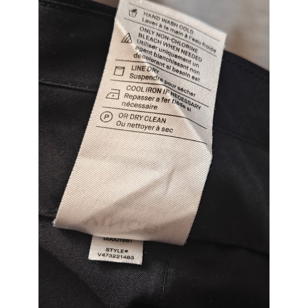 Vince Black Italian Wool Blend Cuffed Ankle Trousers V473221483 Womens 14 - Picture 12 of 12